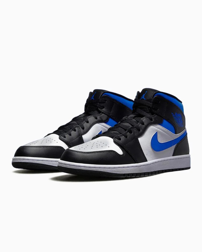 Nike Air Jordan 1 Mid White Black Royal