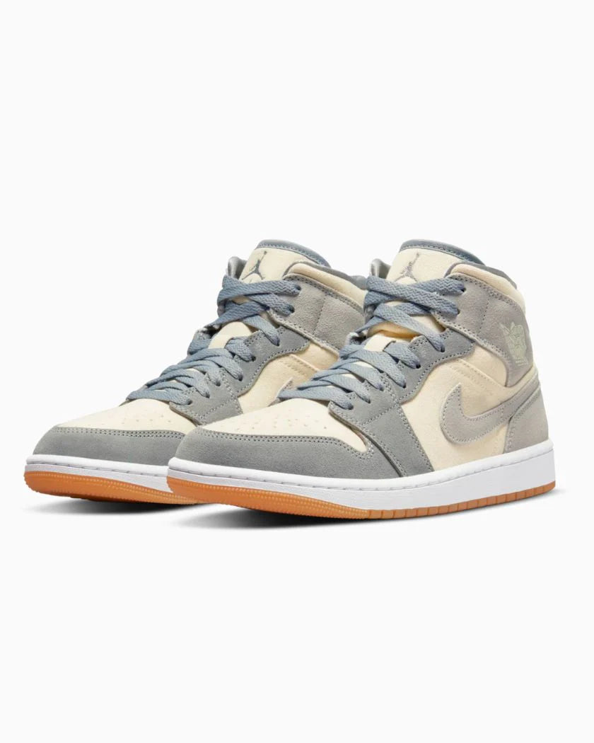 Nike Air Jordan 1 Mid Coconut Milk Particle Grey