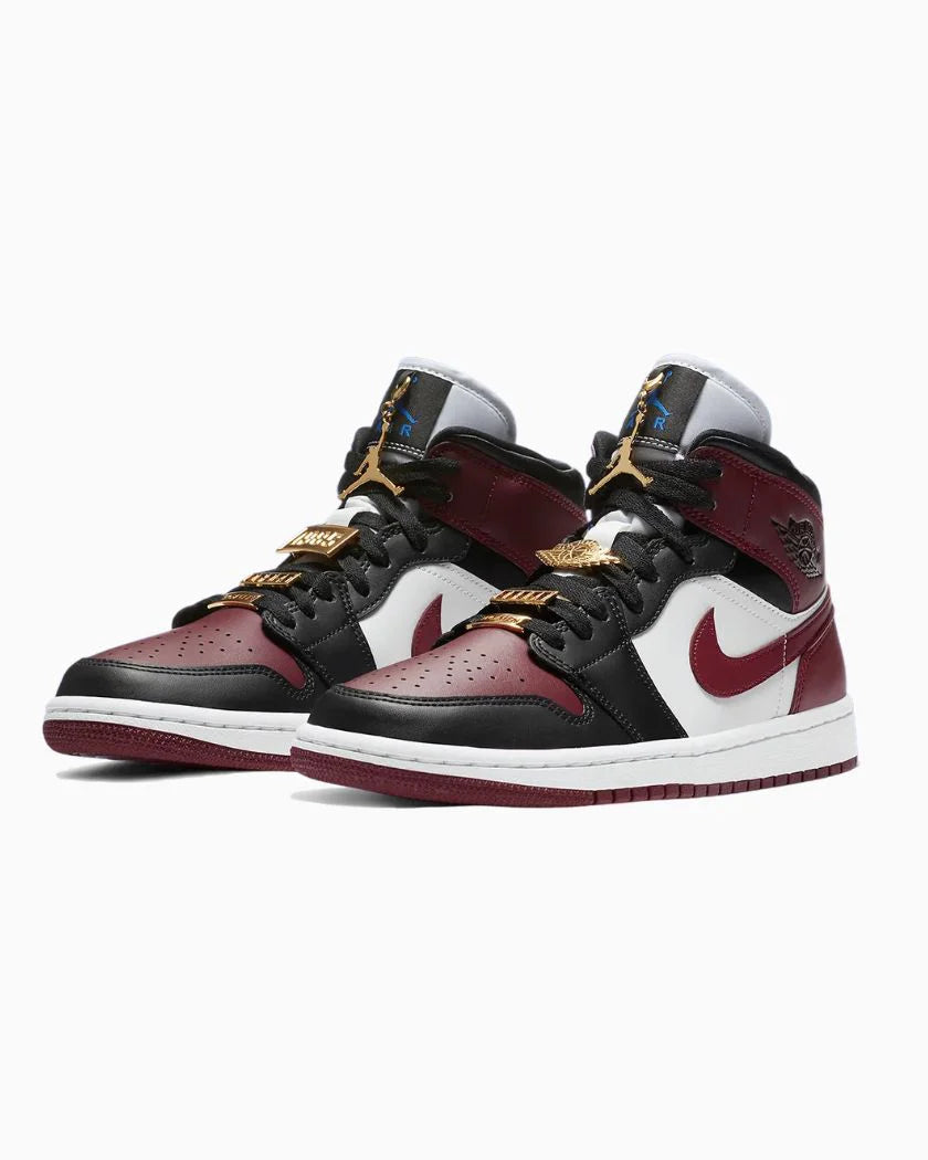 Nike Air Jordan 1 Mid SE Black Dark Beetroot