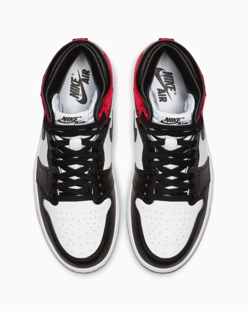 Nike Air Jordan 1 Retro High Satin Black Toe