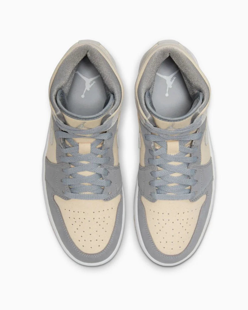 Nike Air Jordan 1 Mid Coconut Milk Particle Grey