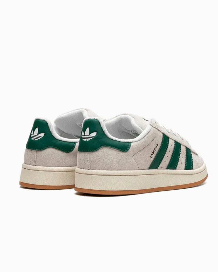 Adidas Campus 00s Crystal White Dark Green