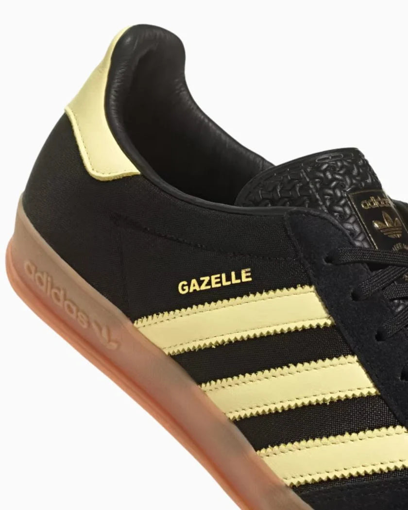 Adidas Gazelle Indoor Black Almost Yellow Gum