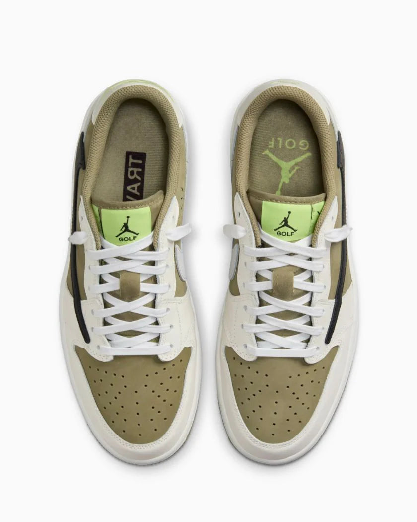 Air Jordan 1 Retro Low Golf Travis Scott Neutral Olive