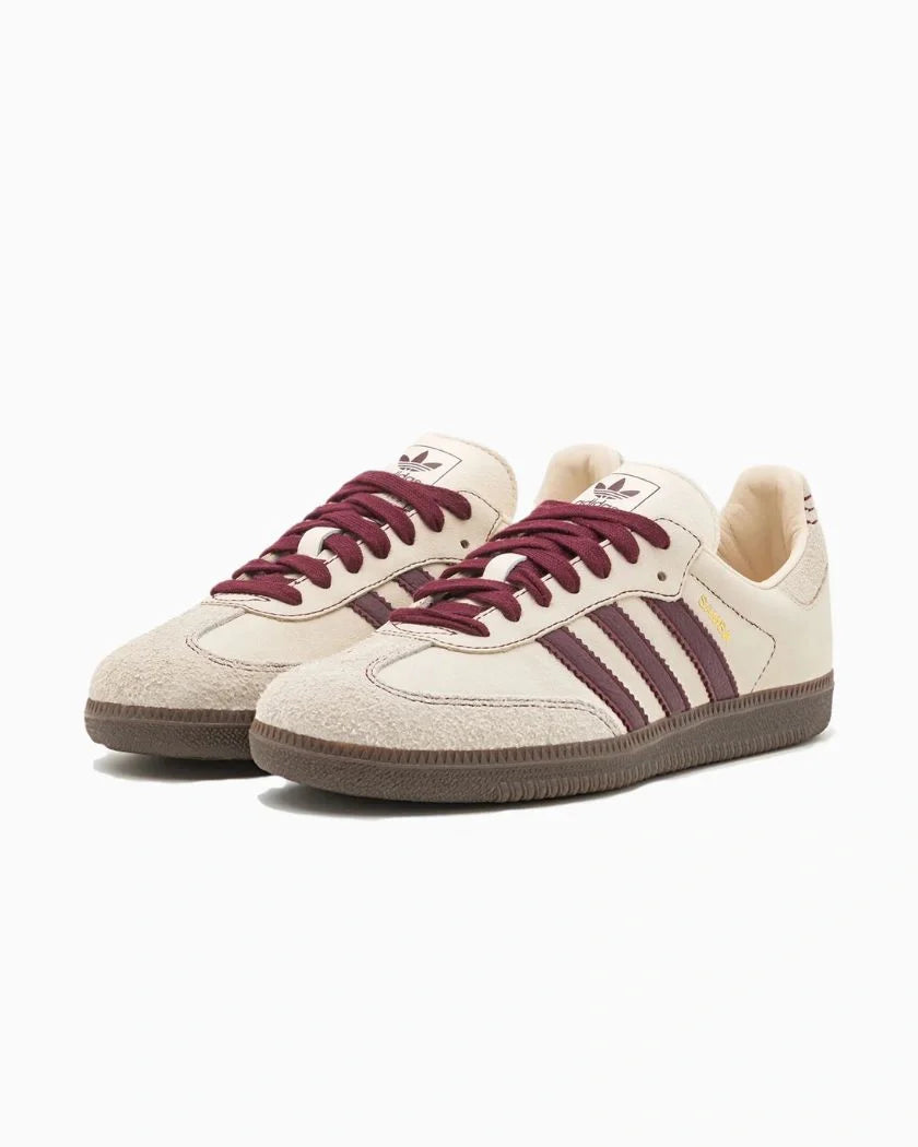 Adidas Samba OG Wonder White Maroon