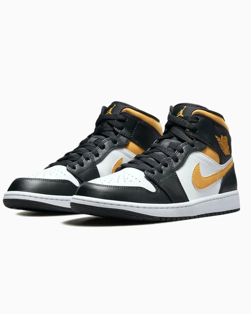 Nike Air Jordan 1 Mid White Pollen Black