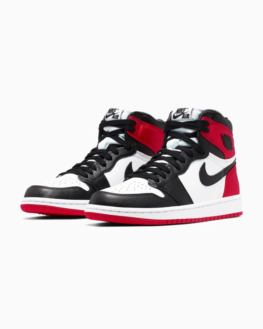 Nike Air Jordan 1 Retro High Satin Black Toe
