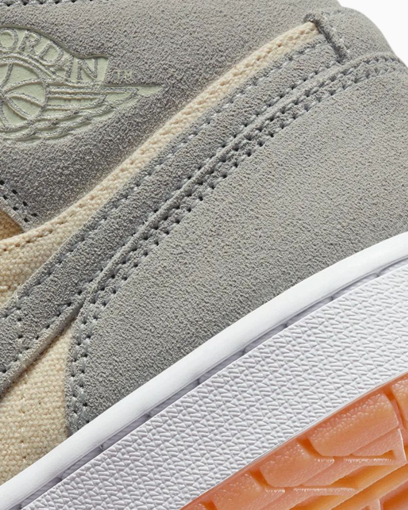 Nike Air Jordan 1 Mid Coconut Milk Particle Grey