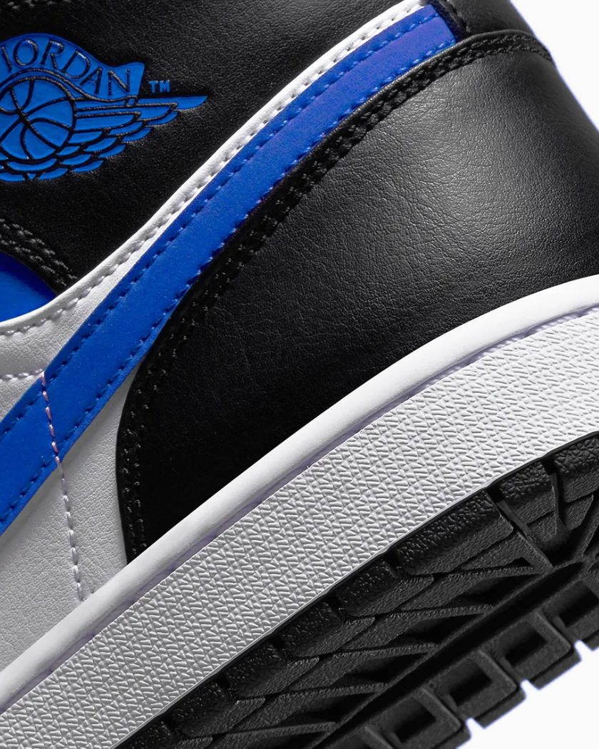 Nike Air Jordan 1 Mid White Black Royal