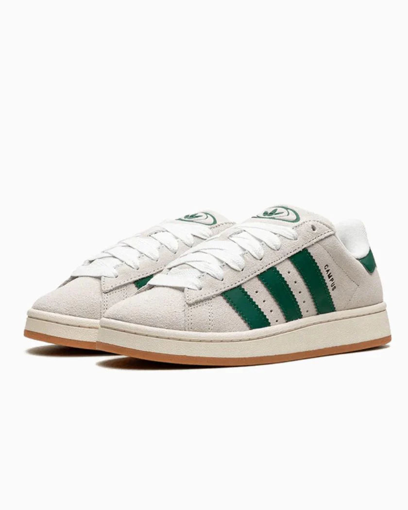 Adidas Campus 00s Crystal White Dark Green
