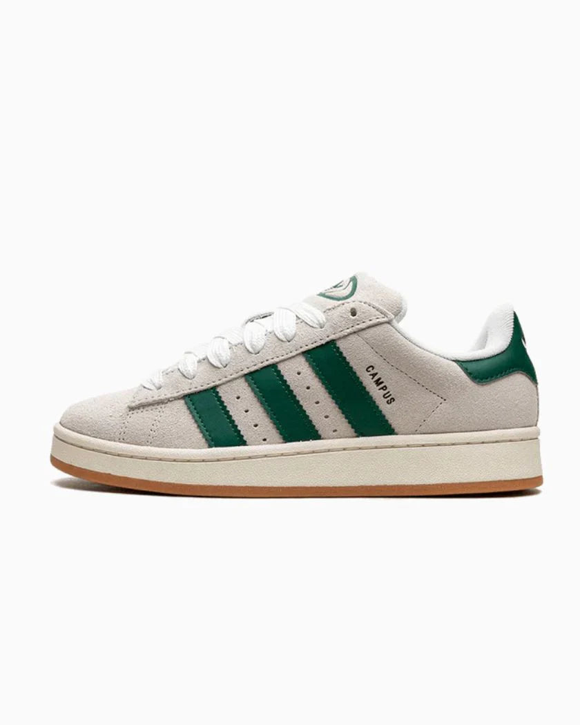 Adidas Campus 00s Crystal White Dark Green