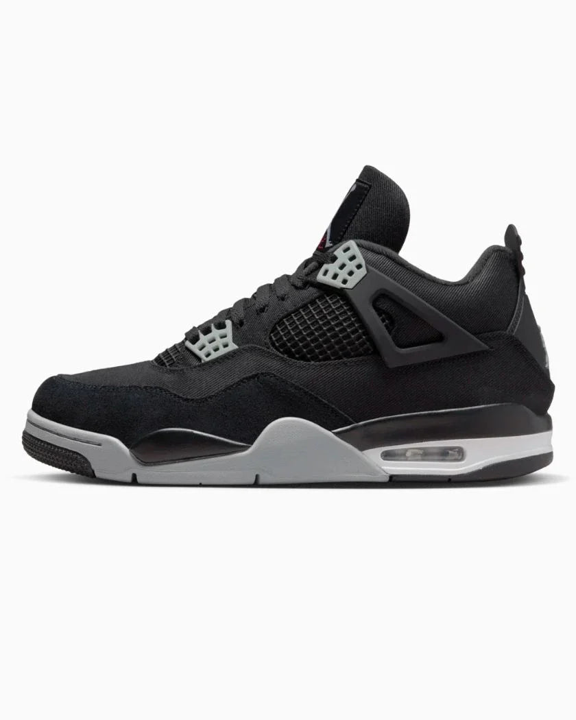 Air Jordan 4 Retro Black Canvas