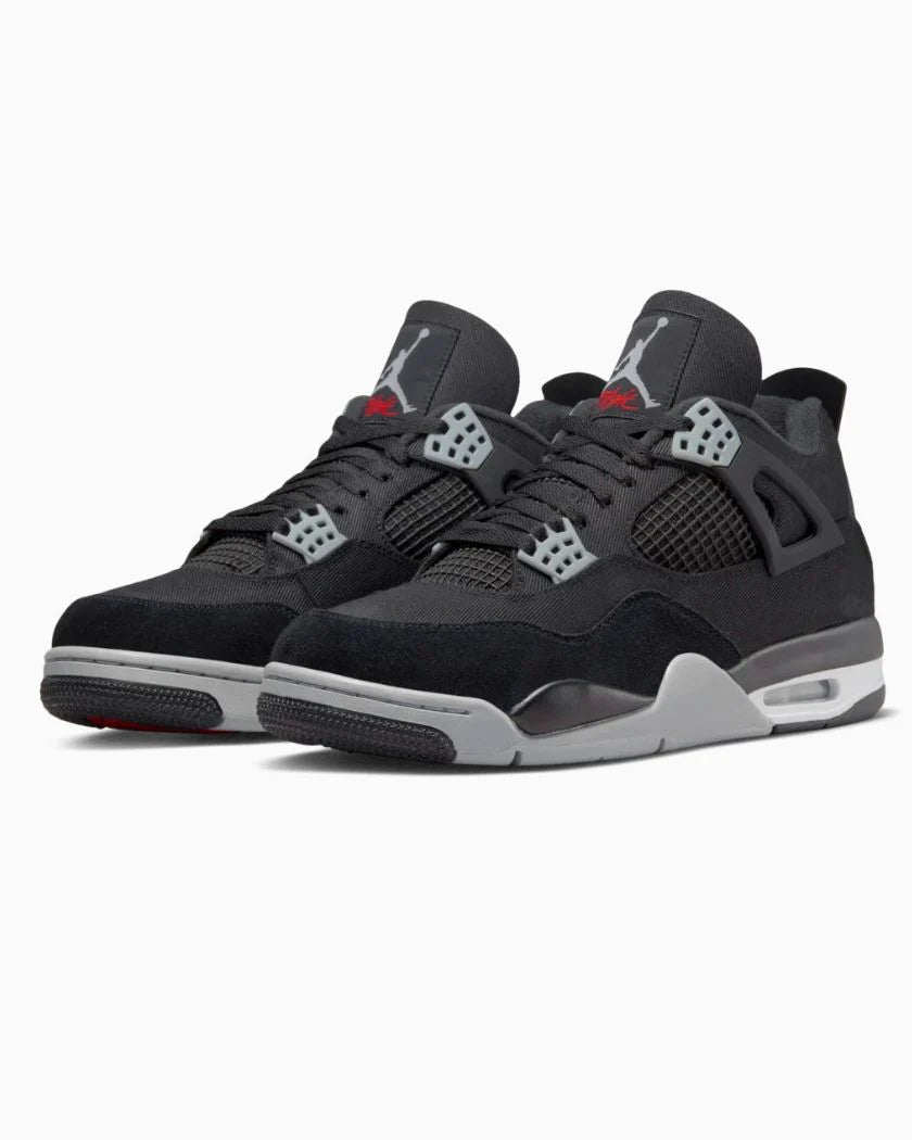 Air Jordan 4 Retro Black Canvas